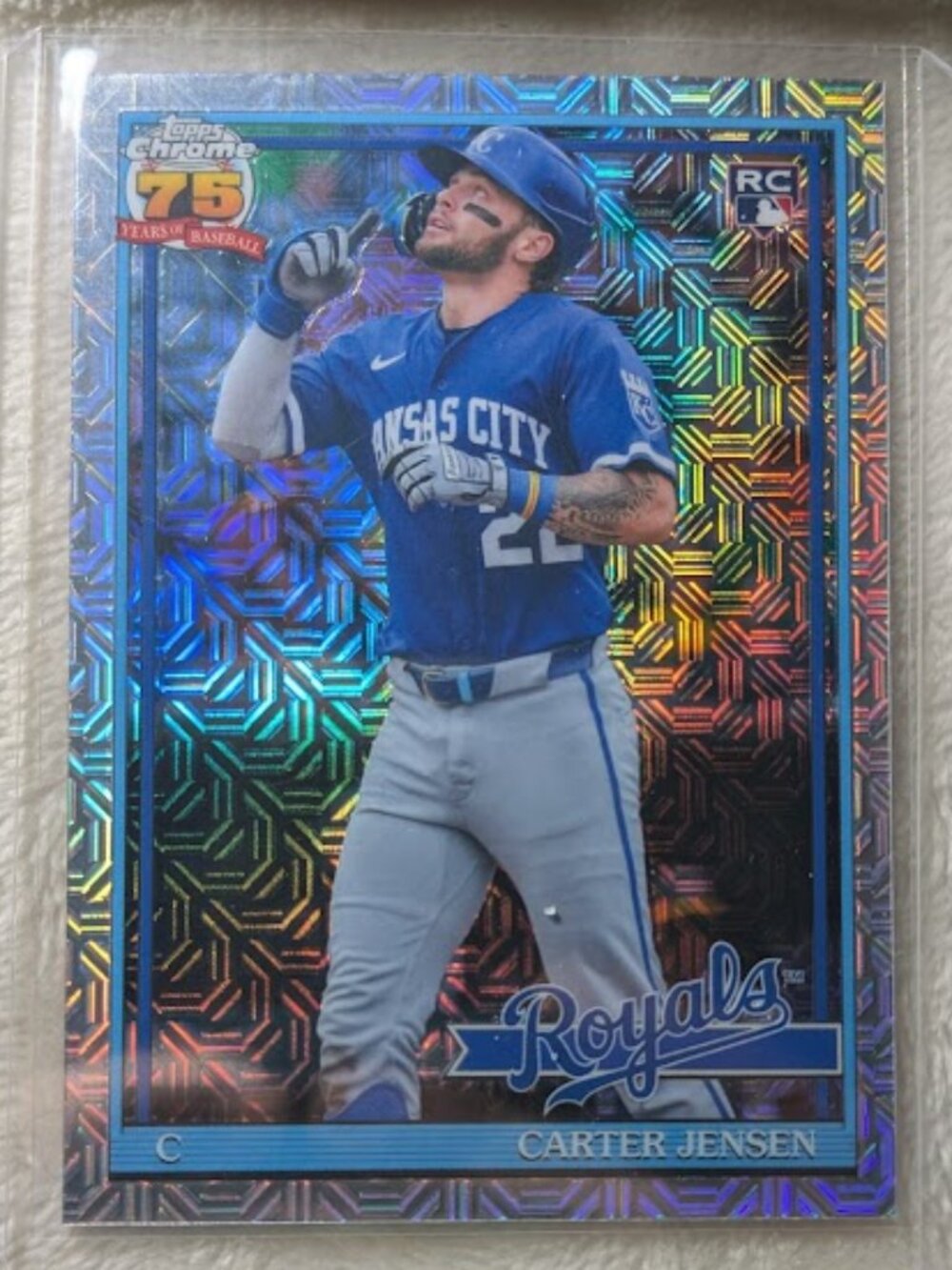 2026 Topps Chrome Mojo Refractor75th RC CARTER JENSEN #91C2-36